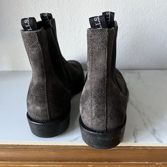 ALLSAINTS Men’s Eli Chelsea Boots Size 8 Grey Suede main image 5
